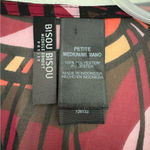 Bisou Bisou  Red and Brown Wrap Blouse Long Sleeve‎ Photo 4