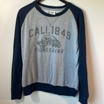 Collegiate Outfitters WHO.A.U California style sweatshirt in size large. Grey/navy Photo 0
