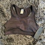 NWT Zumba Reflective High Neck Scoop Bra Black Black Size XS Photo 3