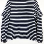 Old Navy  Ruffled Sleeves Striped Sweater Size Medium Photo 9