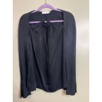 jonathan simkhai krishna top missing gold necklace, size XS, *Flawed Black Photo 11