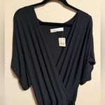 Free People NWT Beach Kauai Wrap Midi in Black Oversized- Size Medium Photo 3