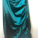 SheIn Womens Green Satin Corset Dress Photo 2