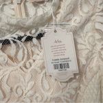 Ivy City Co Colette Cream Long Sleeve High Neck Lace Jumpsuit XXS White Photo 6