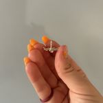 Silver Blue Red Dragonfly Pin Jewels Lapel Small Collector Jewelry Vintage Photo 5