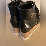 Stella McCartney women Black vegan leather platform Star Eysle star boots 5.5 Photo 6