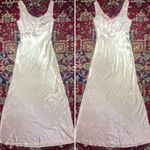 Rampage Vtg 90s  bias cut satin damask prom maxi slip dress mermaid gown wedding Photo 5