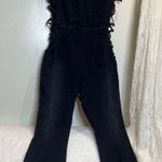 Free People Lace Up Denim Jumpsuit Photo 4