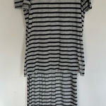 Calvin Klein Women’s  Short Sleeve Hi Lo Striped Swimsuit Cover Up‎ Size L / XL Photo 0