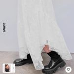 Cider  mid rise asymmetrical white lace skirt Photo 2