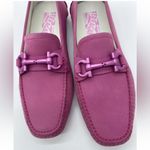 Salvatore Ferragamo  Anemone Moccasins Flats Suade Leather Shoes Size 6 NEW Photo 3