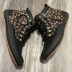 Keds  Sneakers Rain Boots Black Leopard Scout II High Tops Waterproof size 7 Photo 4