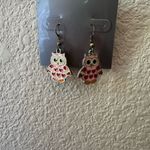 Colorful Owl Earrings Pink Photo 1