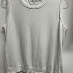 Calvin Klein  Women's White Sleeveless Lightweight Sweater Photo 0