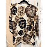 Isaac Mizrahi LIVE! Floral Print Knit Button Front Cardigan Womens Photo 3