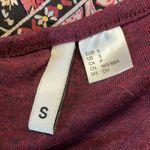 H&M Burgundy, long sleeve, V-neck cropped women’s top Photo 4