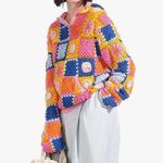 STAUD Calla Crochet Hoodie Sweater in Pastel Multi Photo 0