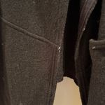 Free People  Asymmetrical Wool Blend Knit Black Hoodie Jacket Size Large Photo 5