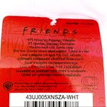 Friends TV Show Womens No Show Socks NBC 90s Retro Gift White Striped 5 Pairs Photo 2