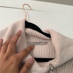 All Saints Cream Side Zipper Detail Cableknit Sweater Photo 5