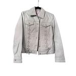 Patricia McCoy collectoin Lace Up Leather Jacket Mint Green Moto Style Size XXS Photo 1