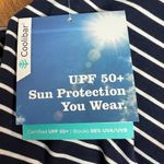 Coolibar Oceanside Tank Dress Womens XL Navy Blue Stripe Sleeveless UPF 50+ New Photo 10