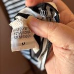 Striped Black and White Sleeveless Top medium Photo 1