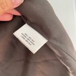 Eileen Fisher Blazer Women's Medium Brown Crinkle Silk Open Front Capsule Preppy Photo 5