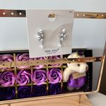 925 Silver Crystal Pearl Earrings Photo 2