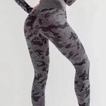 Gym flex Butt Crotch Lift Camo Leggings Black Photo 0