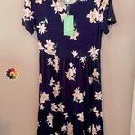 👗Women's Short Sleeve Casual Ruffle Swing Dress w/pockets👗~small 🆕 Photo 5