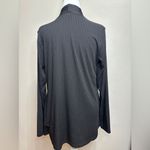 Susan Graver  Every Day Cardigan Womens S Black Ribbed Liquid Knit Office Wedding Photo 1