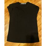 Pam & Gela ‎ Women's Shoulder Cut Out sleeveless  Black Shirt Photo 2