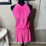 Ramy Brook  Paris sleeveless mini dress in hot Pink small Photo 3