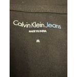 Calvin Klein Jeans  Womens Black Short-Sleeve T-Shirt Glitter Logo Medium NWT Photo 2