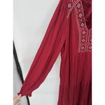 Knox Rose Embroidered Maxi Dress Women XXL Red Bohemian Peasant Prairie Cottage Photo 8