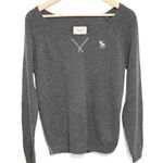 Abercrombie & Fitch Womens Gray Gray Wool Pullover Scoop Neck Sweater Top Size M Photo 0
