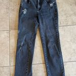 Anthropologie  X Pilcro Distressed Dark Wash Stretchy Straight Leg Jeans Size 25 Photo 1