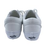 Vans NEW  Old Skool Unisex White Low Top Lace Up Platform Sneakers Shoes Size 8.5 Photo 2