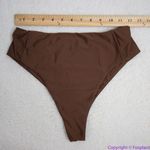 NEW Abysse x free people Benson high waisted bikini bottoms in dark brown, M Brown Size M Photo 6