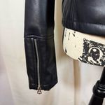 Ashley Outerwear Women’s Faux Leather Moto Jacket Size Large Black Exc Cond Photo 1