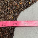 Vintage Alps Brown Marled V Neck Pullover Sweater Cableknit Long Sleeves Medium Brown Photo 6