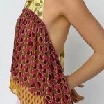 ZARA NWT Printed Chiffon Open Back Halter Top in Pink/Orange Size L Photo 0