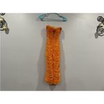 House Of CB Julianna Strapless Ruched Corset Dress in Tangerine XS Photo 2