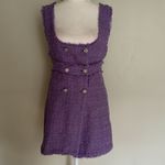 ZARA Purple Tweed Jumper Mini Dress Photo 2