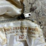 VINTAGE beaded cream wool tank sweater Beaded 10 Photo 5