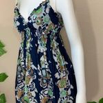 BCBG Maxazria Floral Blue Sun Dress Photo 13