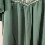 Max Studio Green Vice Embroidered Mini Dress Size Small Photo 7