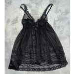 Victoria's Secret NEW! Babydoll Gown Black w/ Rhinestones Photo 8