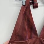 BCBGMAXAZRIA BCBG Generation Red Multi Halter Dress Pleated Mini Cocktail Size 4 Photo 6